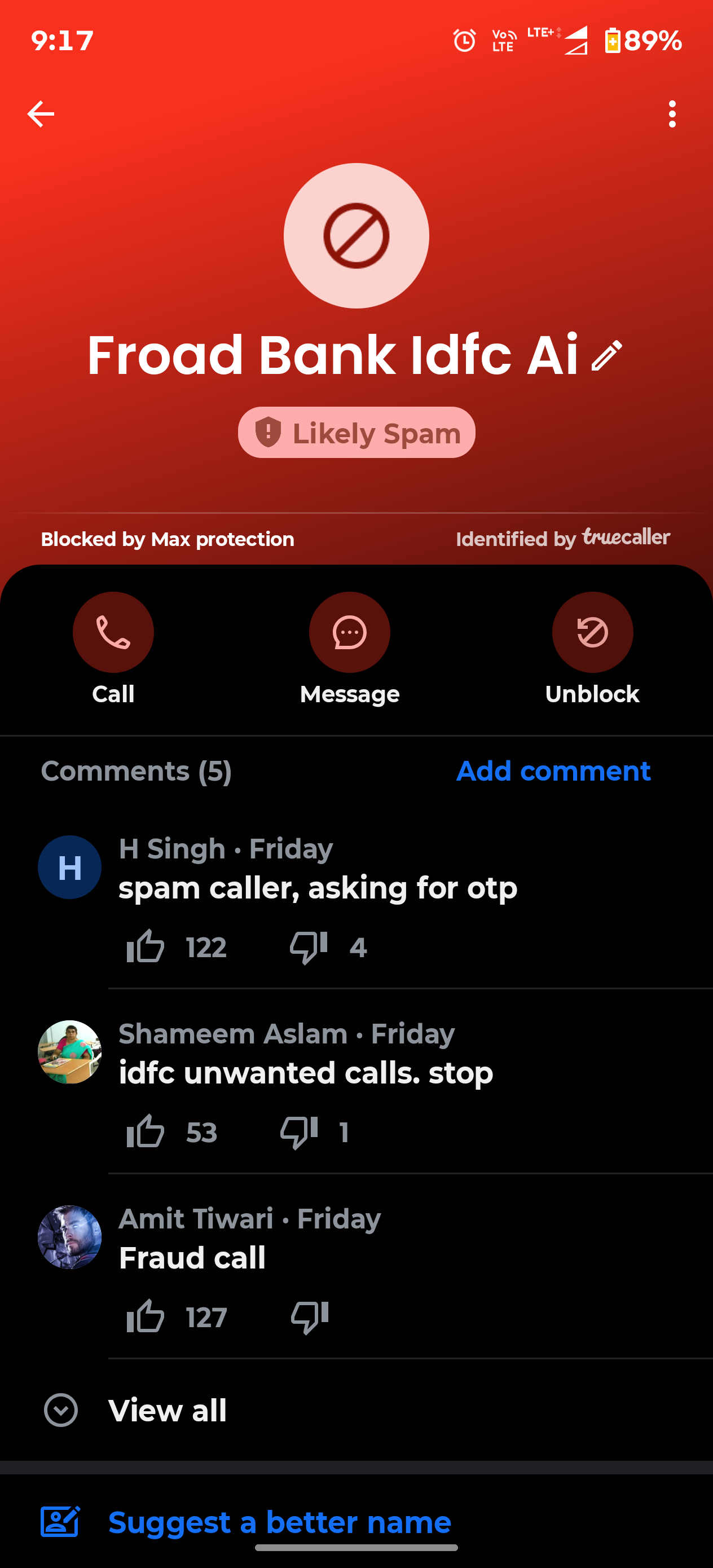 Idfc bank fraud ai scammer call 