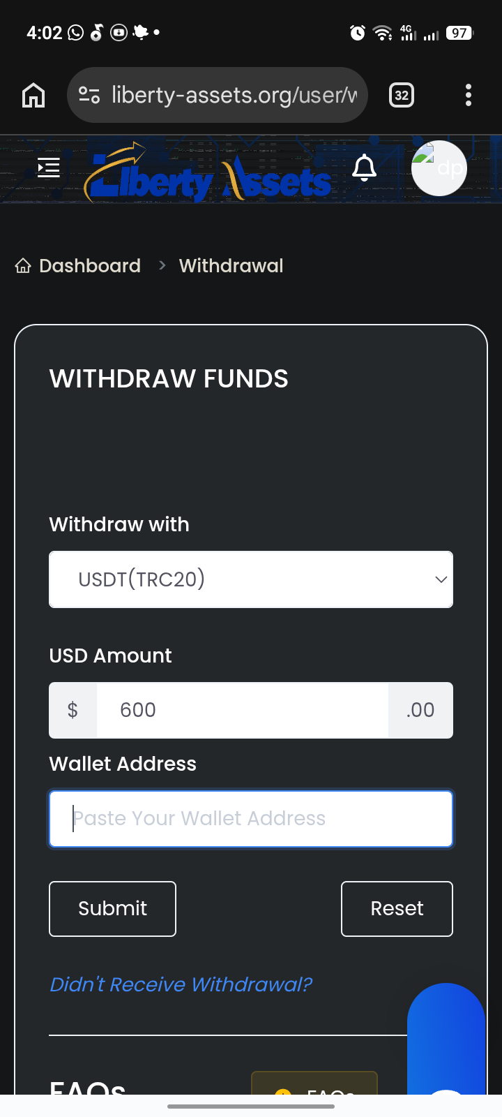Scam involving supposed deposit in Liberty Assets - image 6