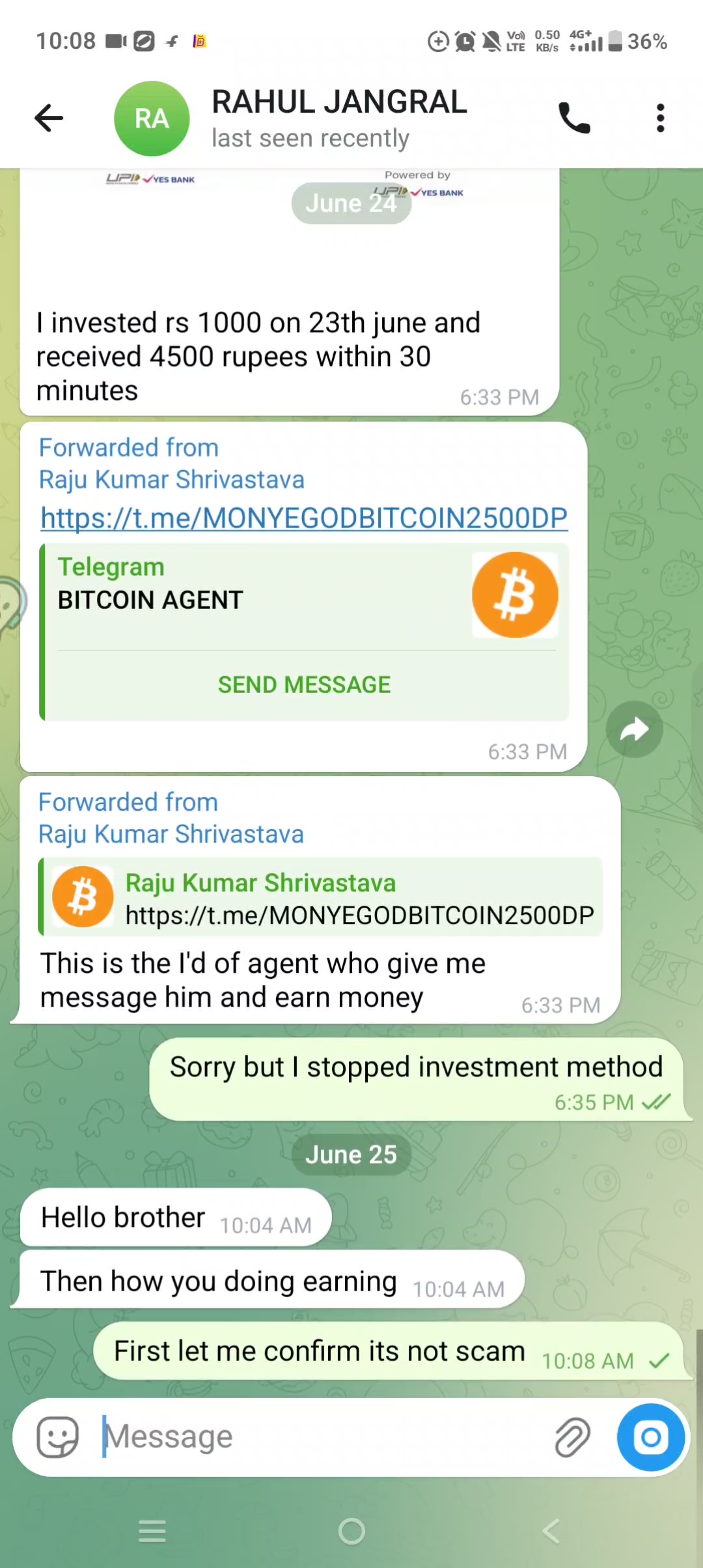 Telegram trading scam - image 4