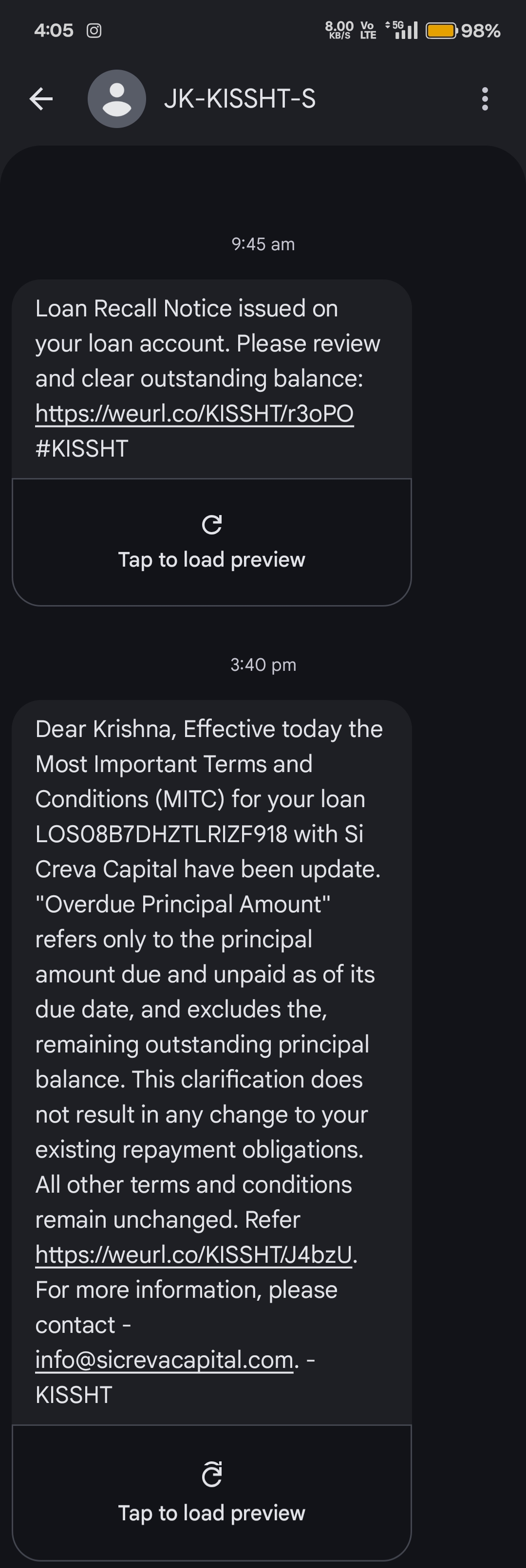 I receive this message every single day. It is a scam—it is active right now. Please report it. Also