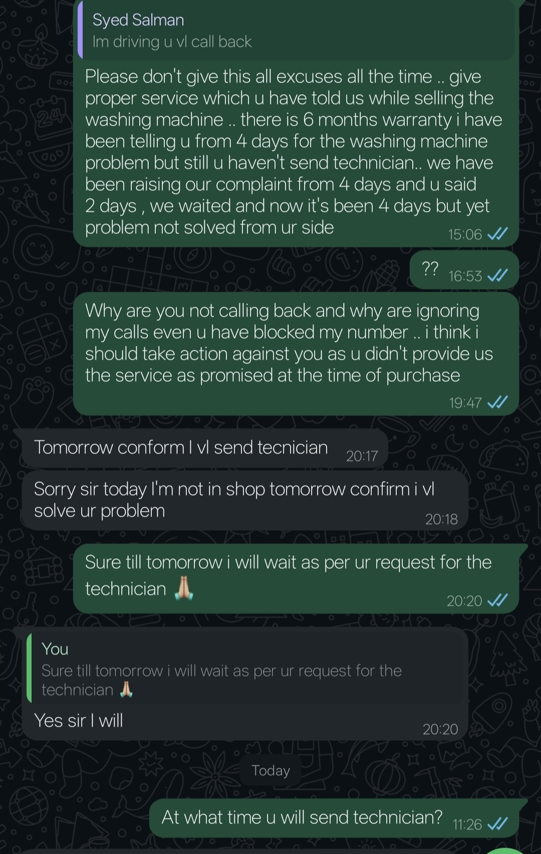 buyer beware - no after-sales support 