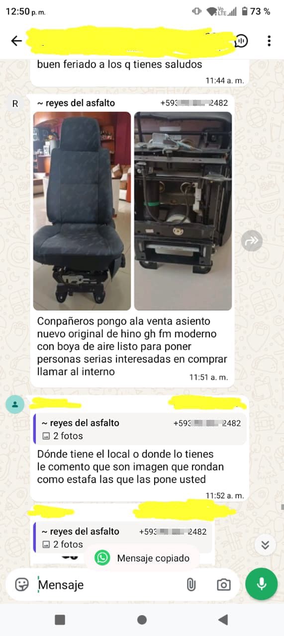 Scammer infiltrated in WhatsApp groups, especially driver groups. - image 2