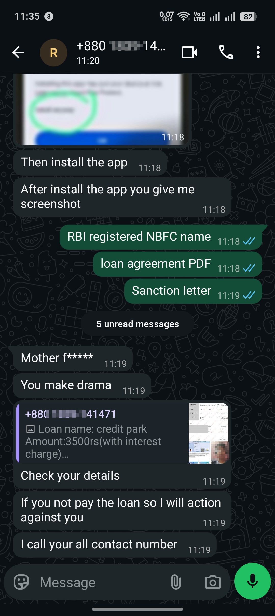 fraud loan repayment recovery scams