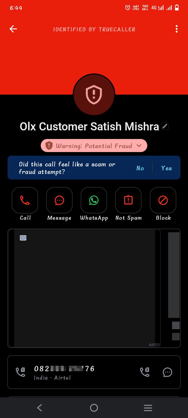 is this normal on olx india?