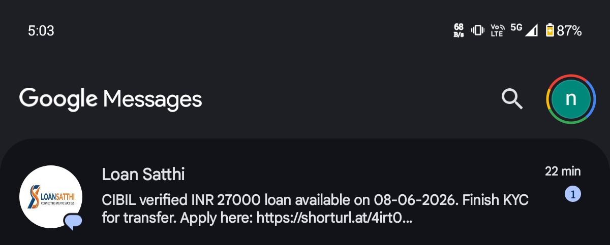 scam msgs
