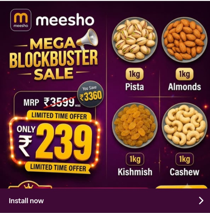 MEGA BLOCK BUSTER SALE ON INSTAGRAM 