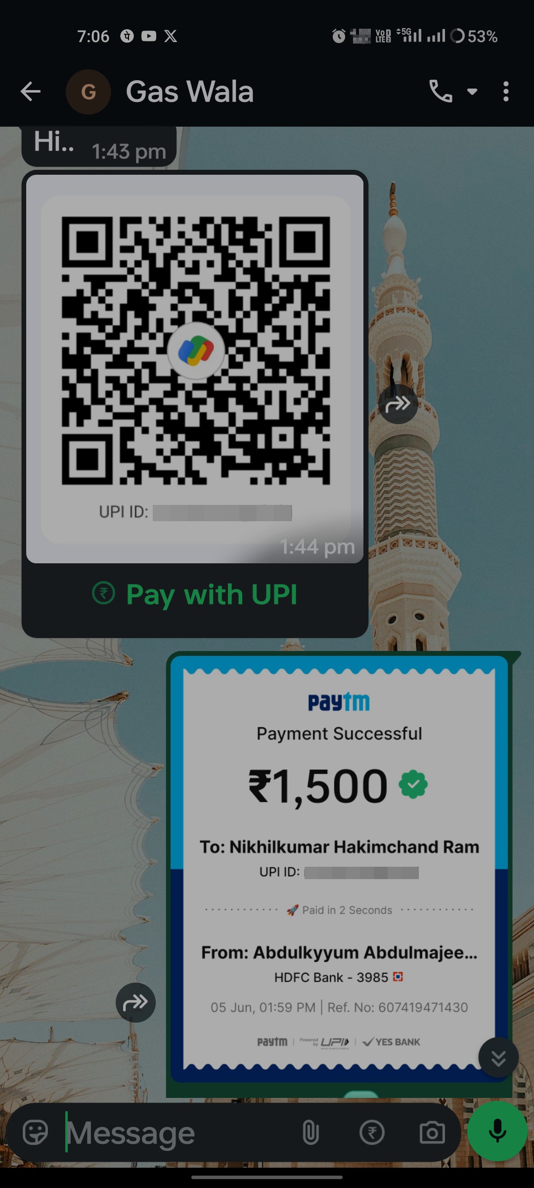 Gas Cylinder Delivery Scam