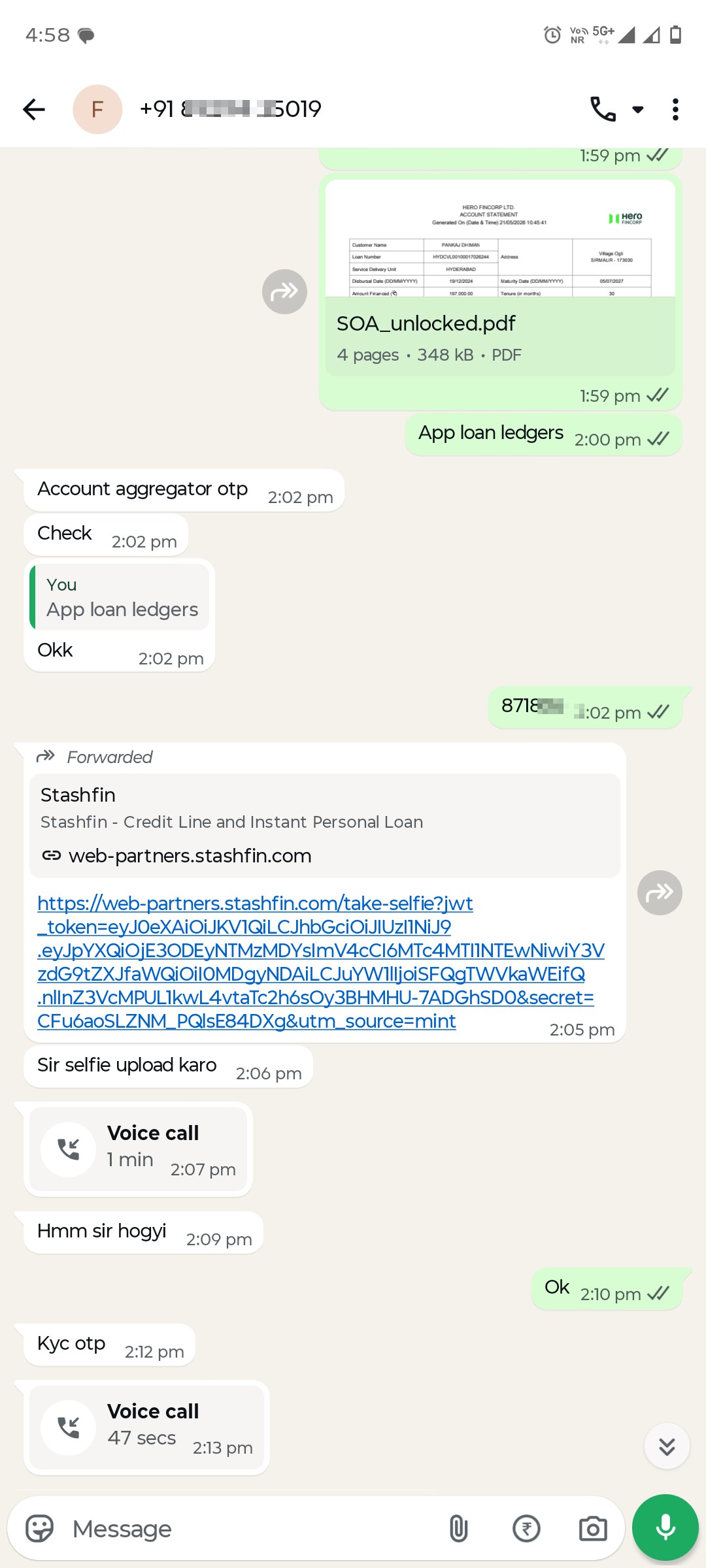 Fraudulent Loan by Stashfin Akara Finance  - image 2