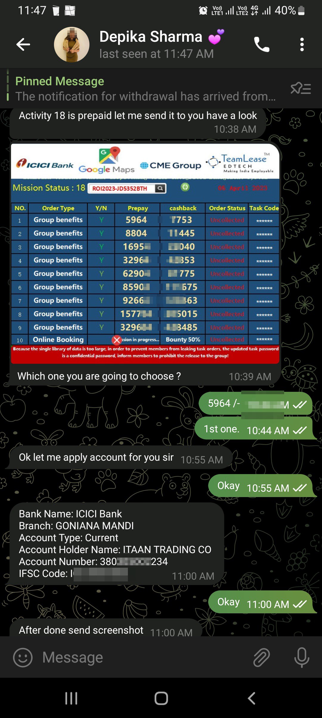 Telegram Cryptocurrency App Fraud