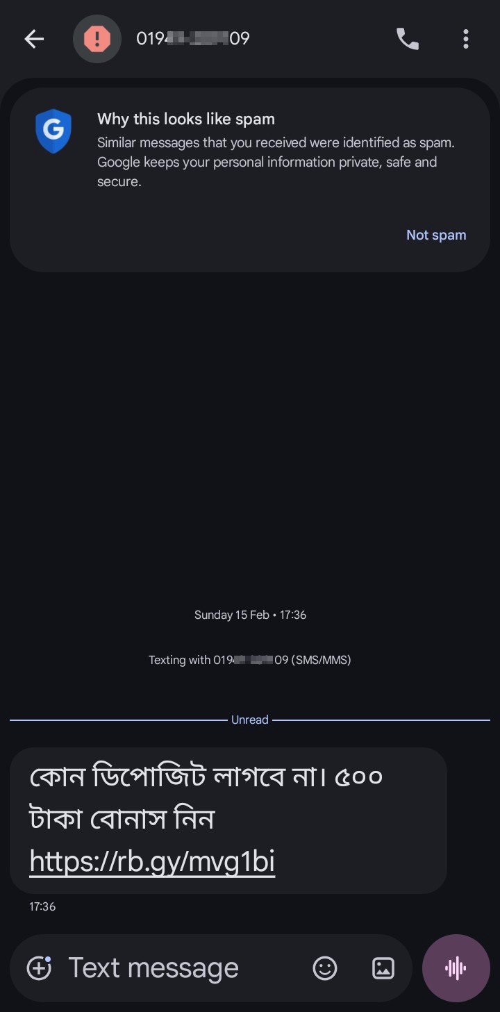 Scam number possibilities  - image 3