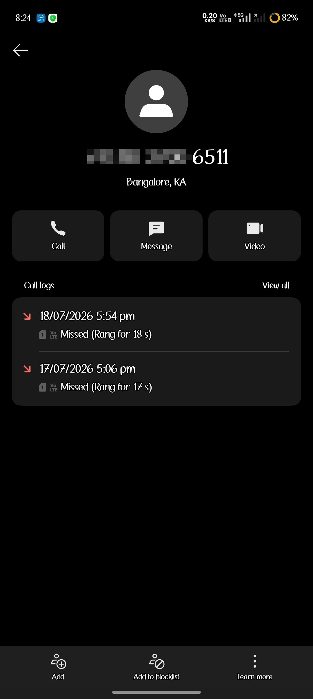 I get a lot of calls from fraudulent numbers. - image 2