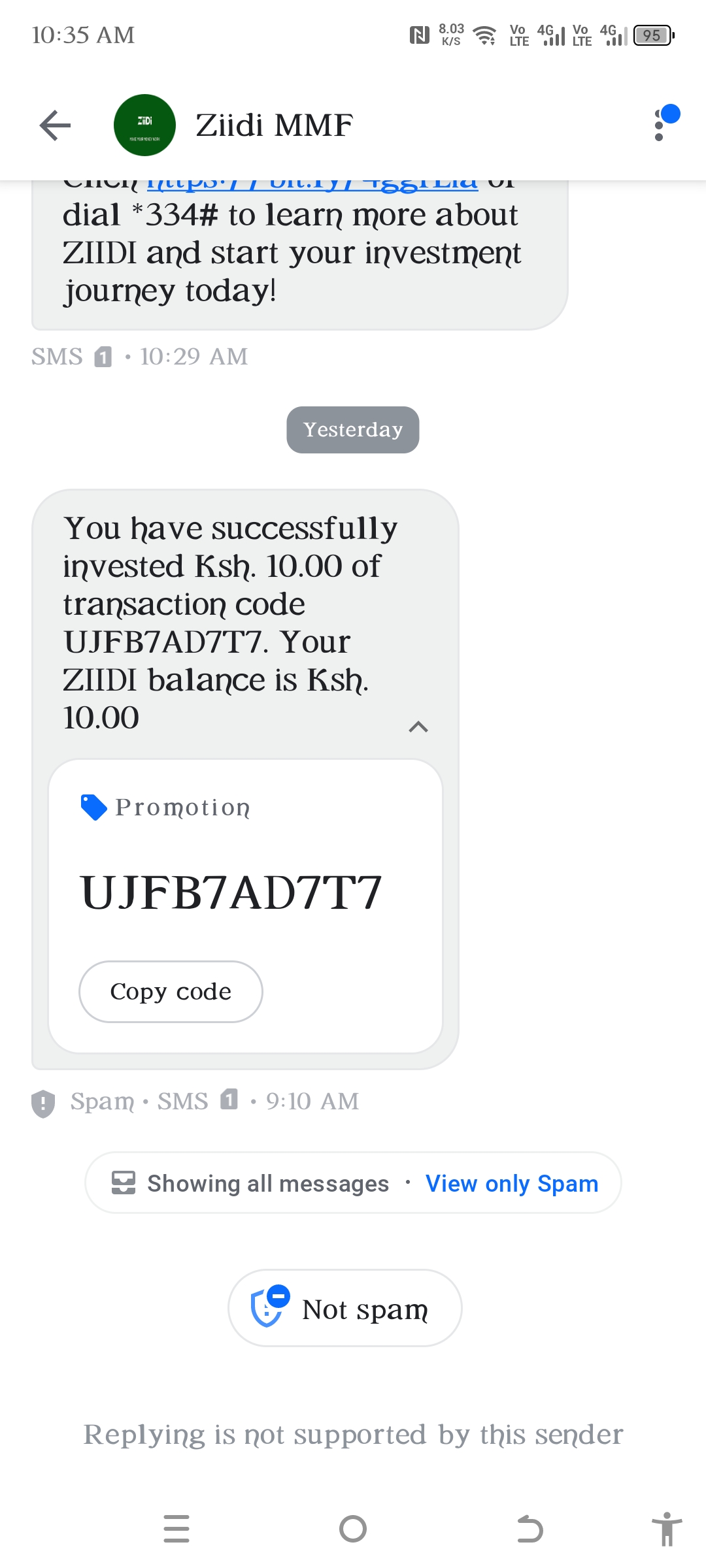 Legitimate Safaricom M-Pesa Investment Service (Ziidi MMF)