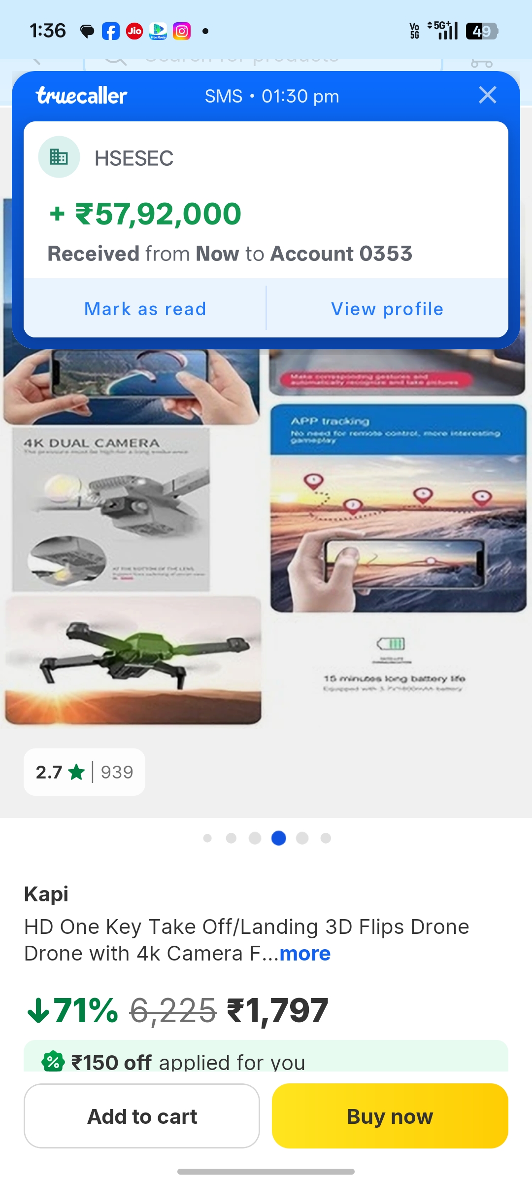 scam on my account 