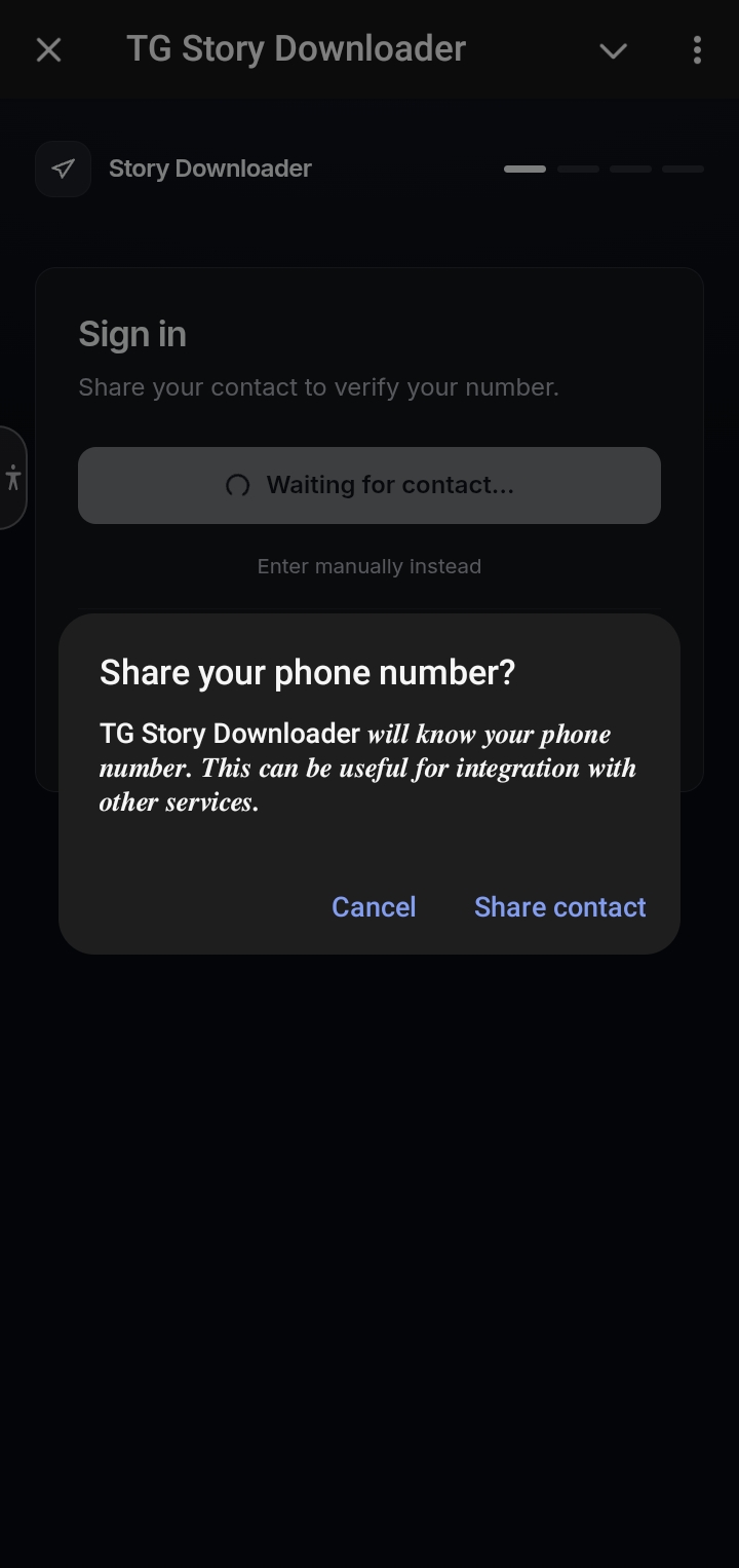 Telegram Story downloader scam. - image 2