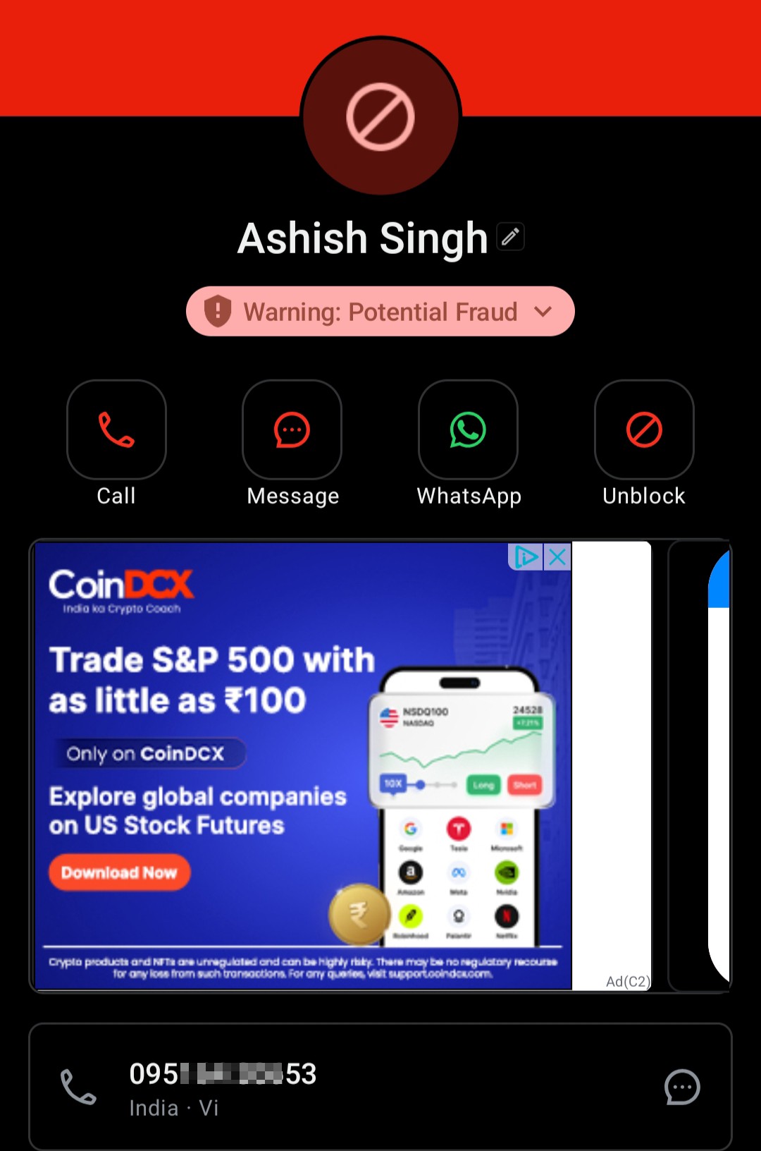 Fake advocate call 