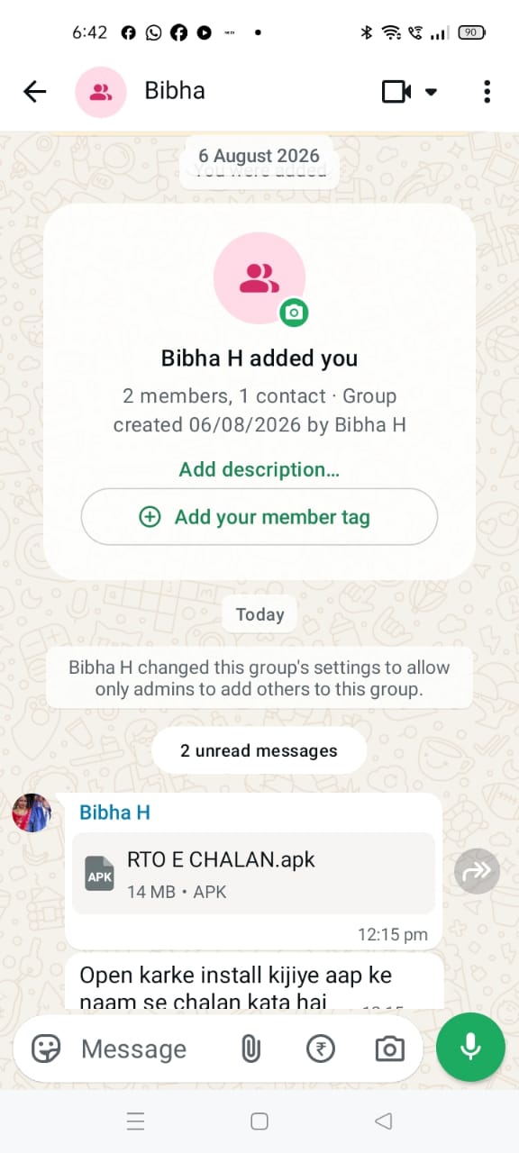 WhatsApp scam and fraud 