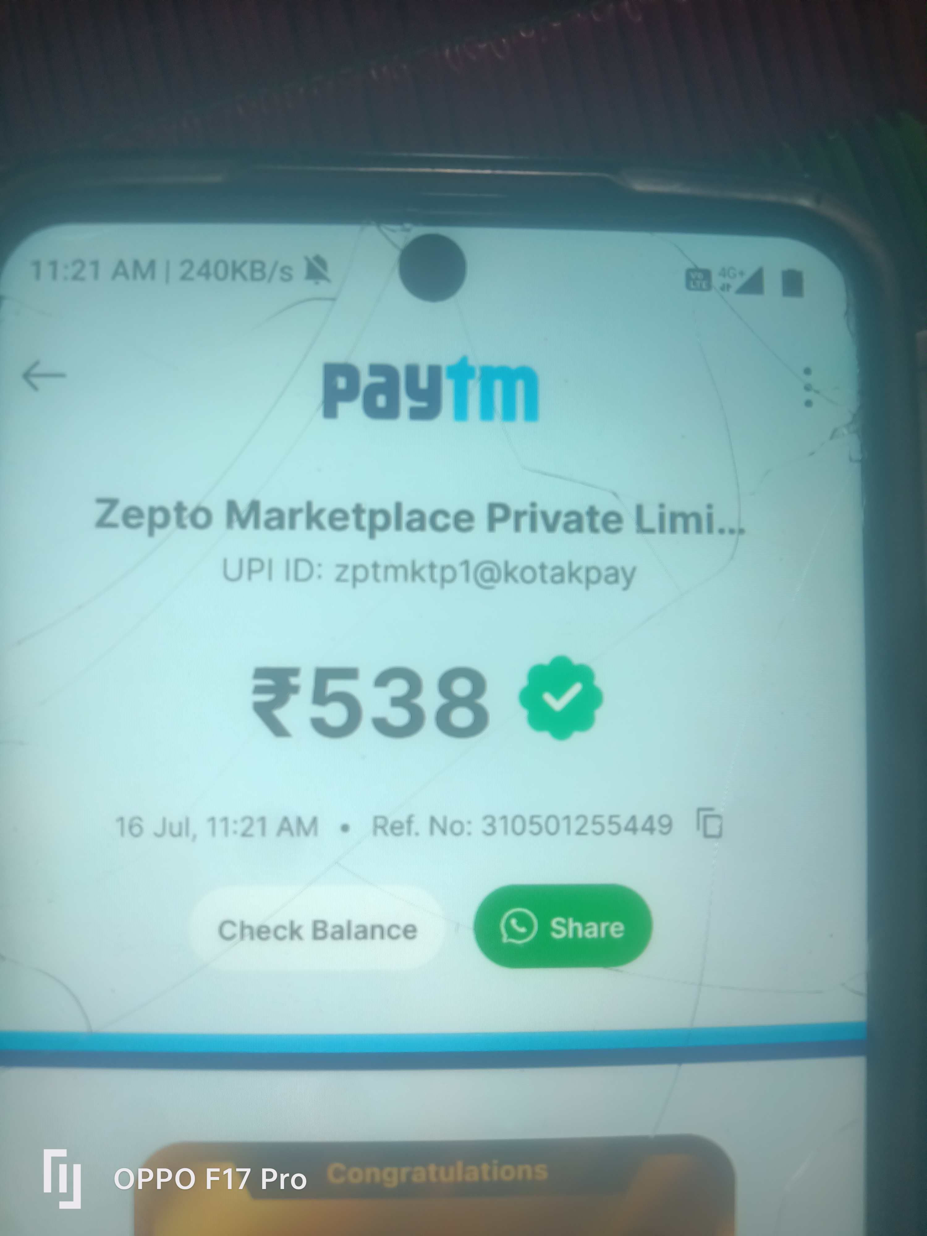 Zepto PR fraud happened to me. 