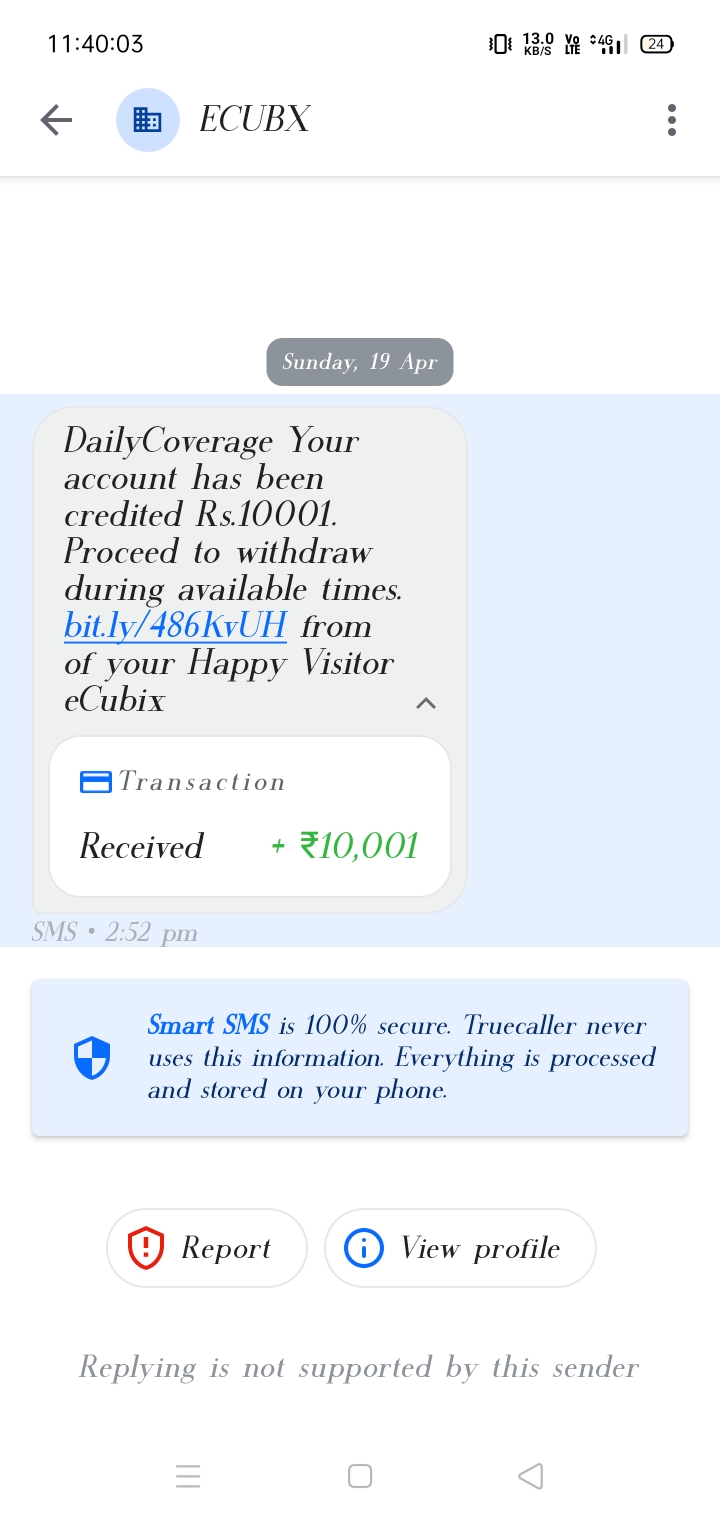 I have become worried because of such messages 😔