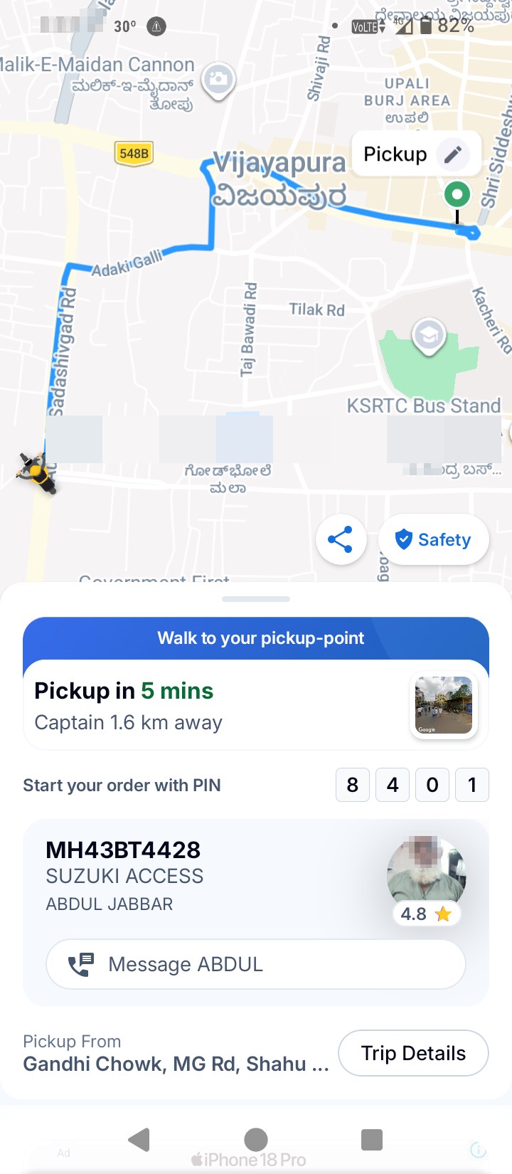 There is a scam happening with me on Rapido.