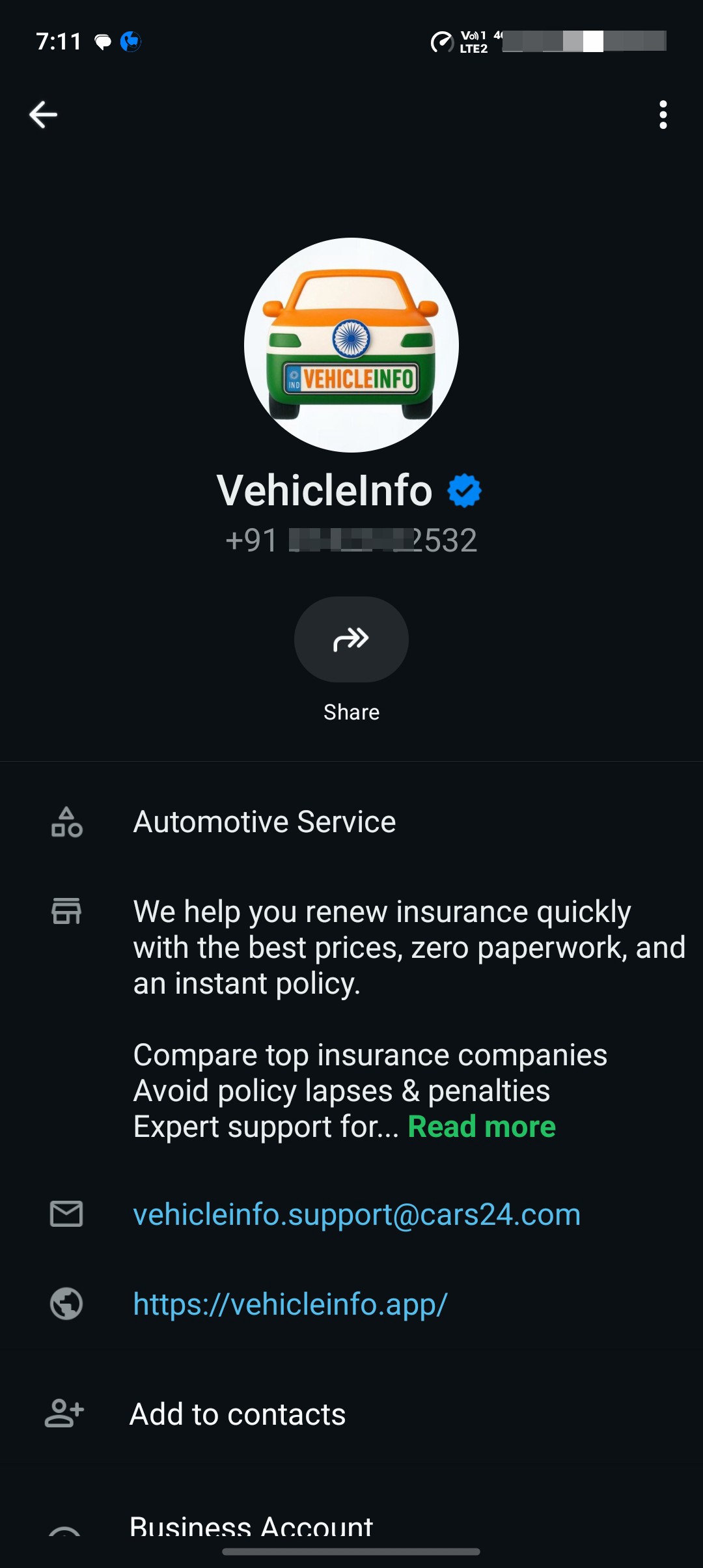 Fake WhatsApp Traffic Challan Scam Message
