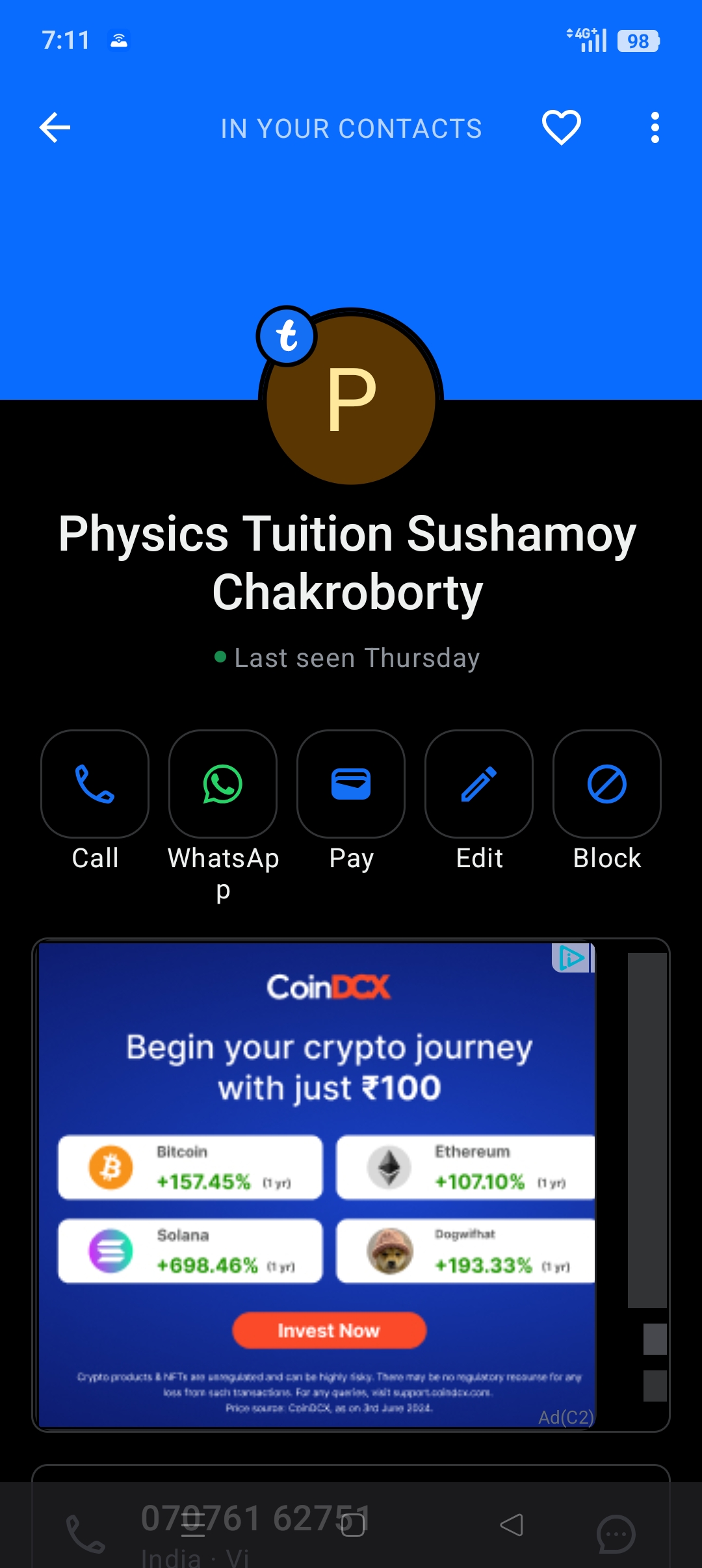 Tuition scam!