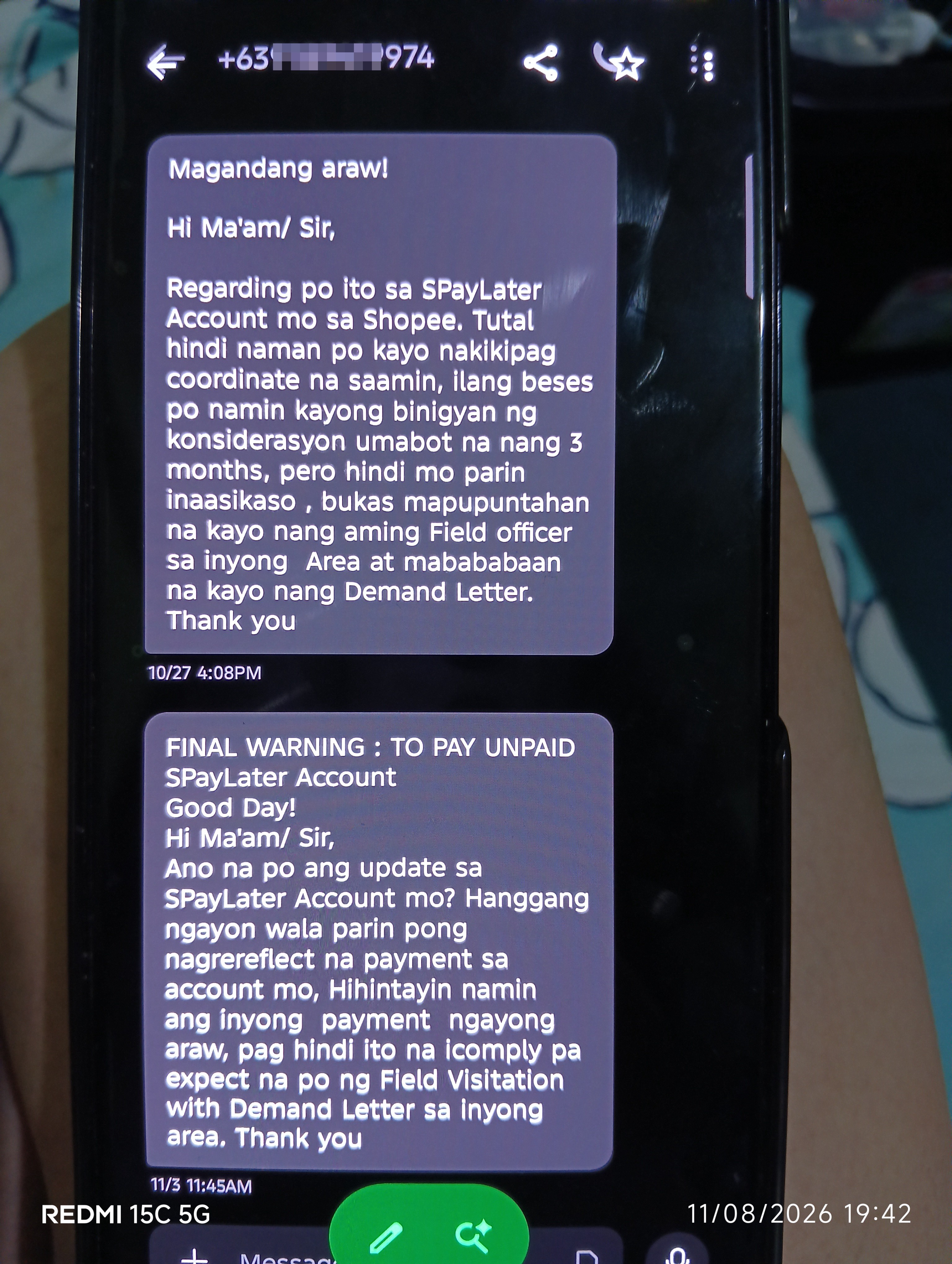 harassment and scam - image 3