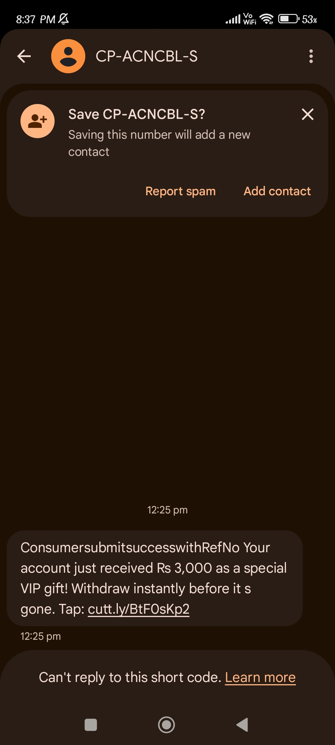 I don't know why I recieve such kinda of stupid msgs