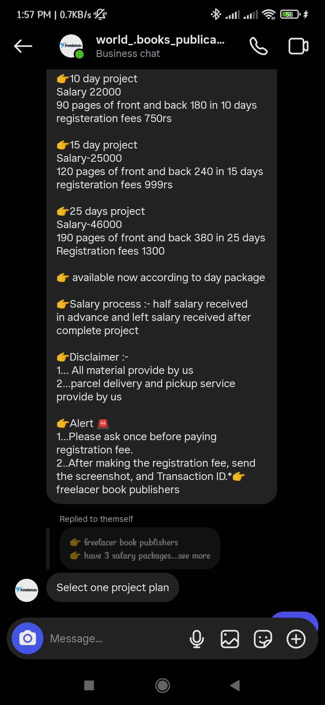 Work from home scam instagram  - image 2