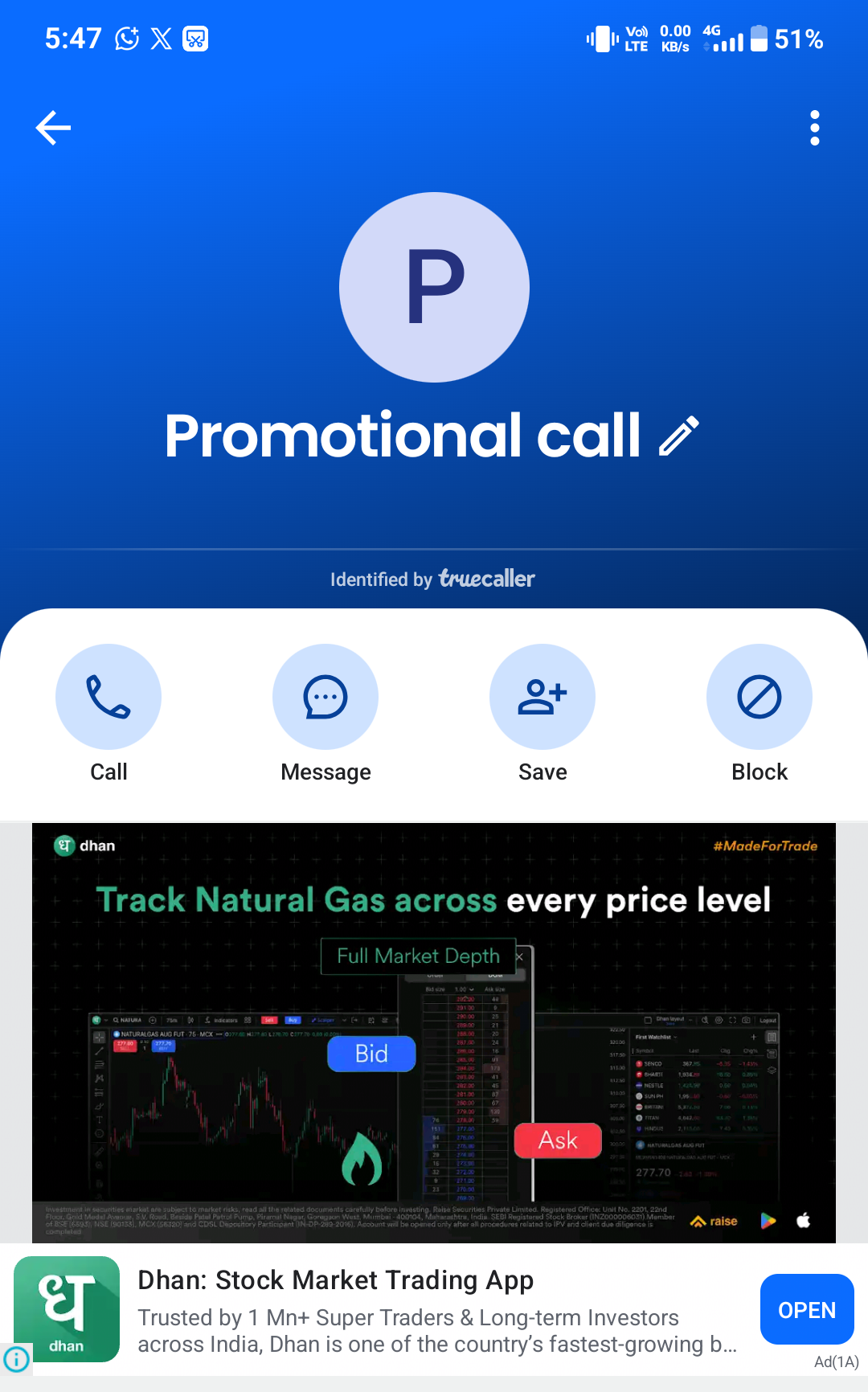 This call has become annoying.