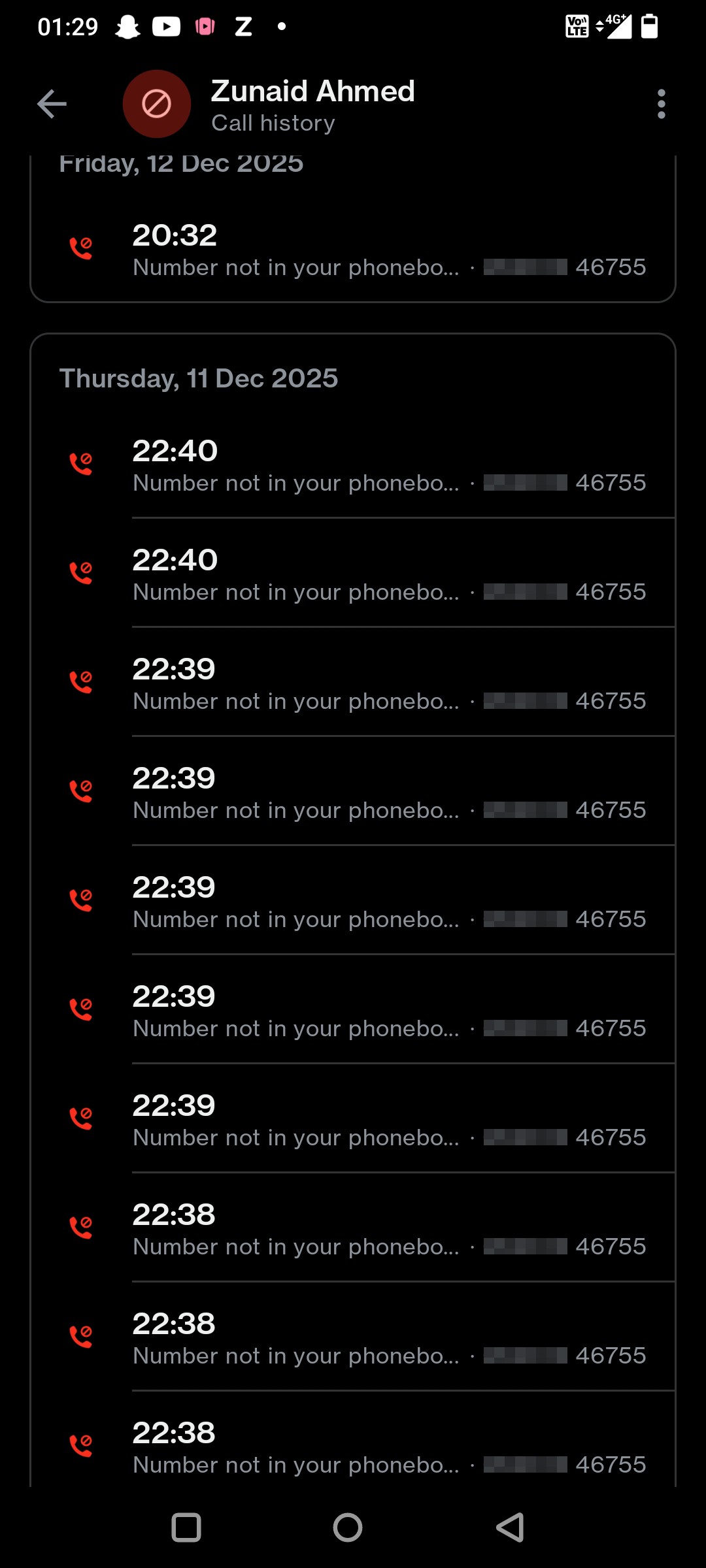 I'm constantly getting calls from this number even after blocking, I get calls specially at night.. - image 3