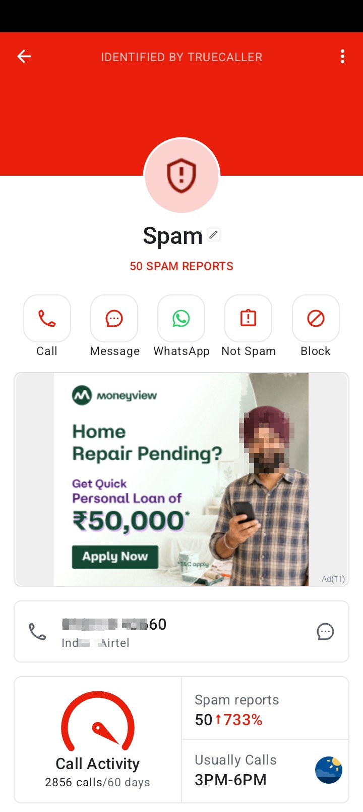 What's happening, scam calls are coming, I am also worried 😞🙌🏻