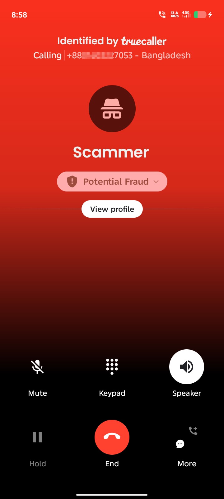 Please consider this scammer based on my messages.