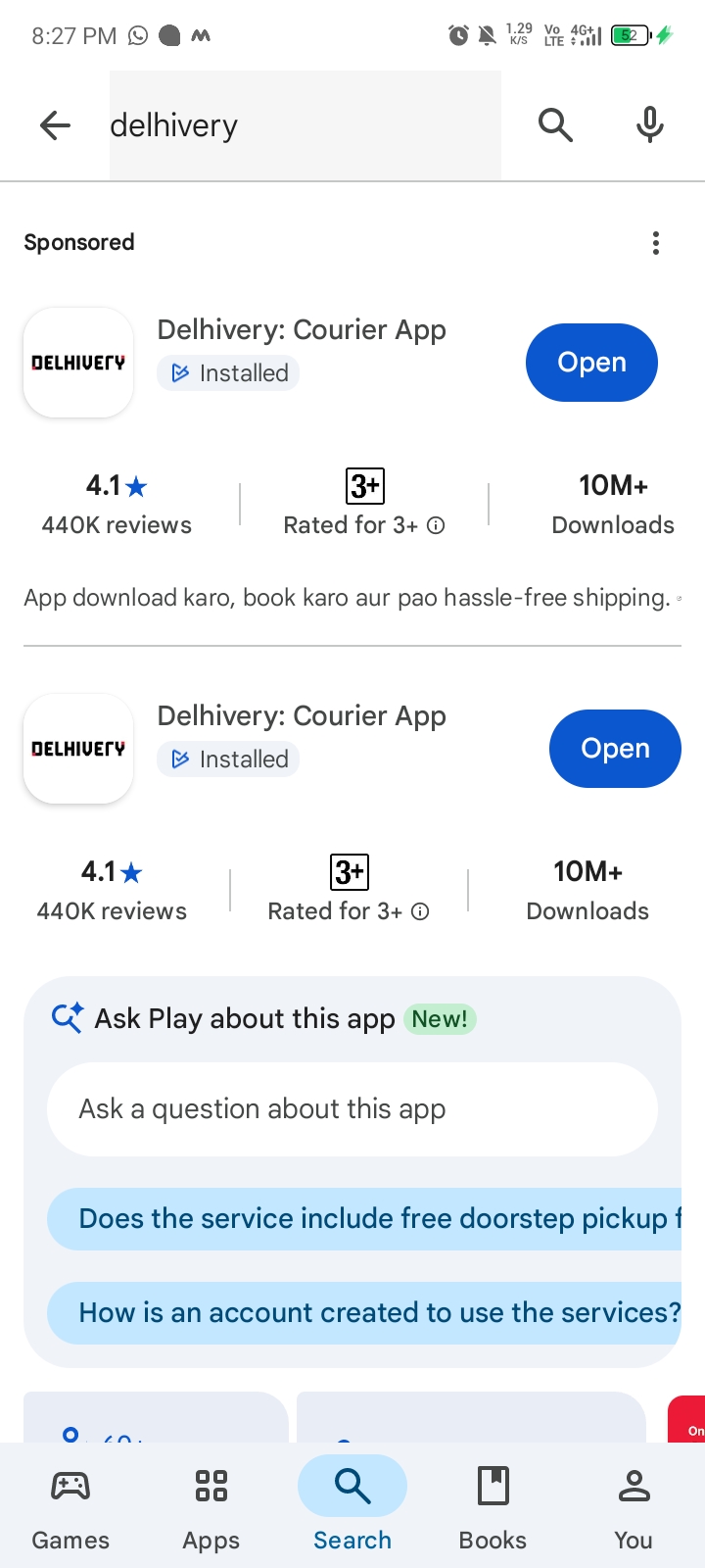 don't download this app called  " Delivery" it is a fraud . 