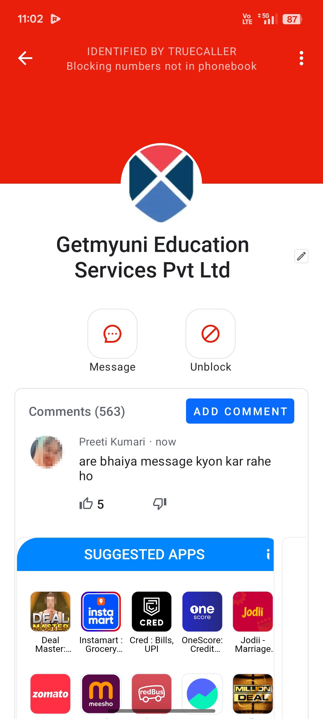 online scam message - image 2
