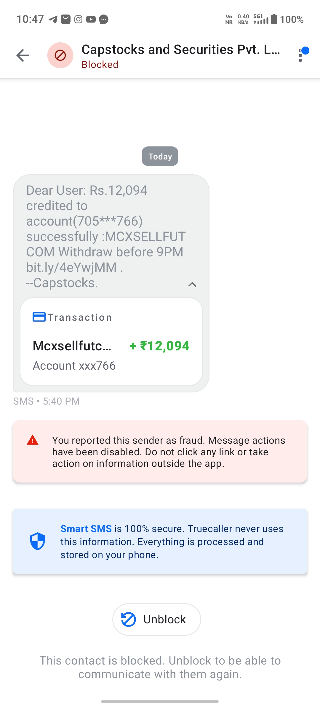 he share me to personal MSG to credit rs but actually if I opened he request me to ruppes by my upi