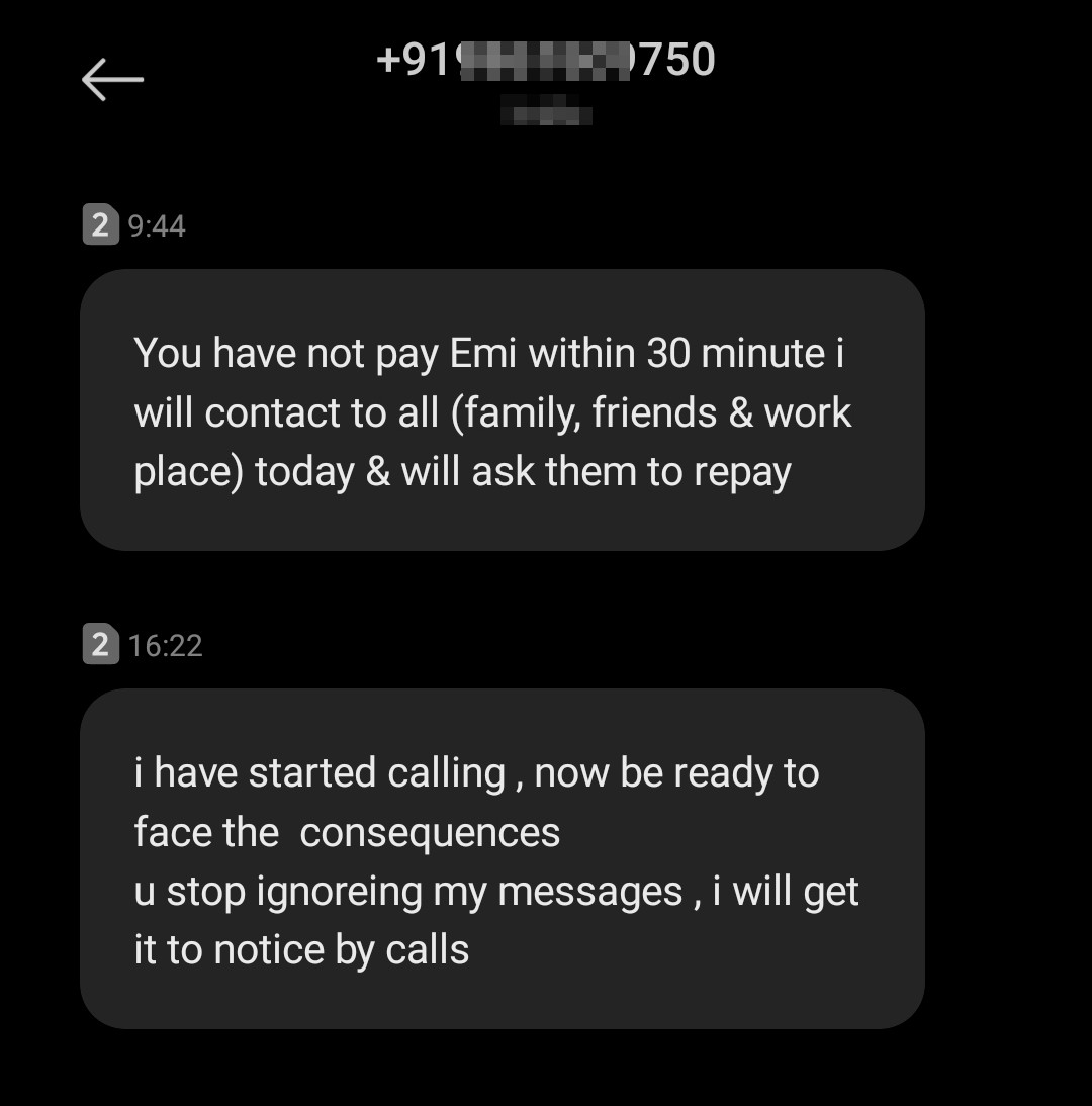 loan harassment 