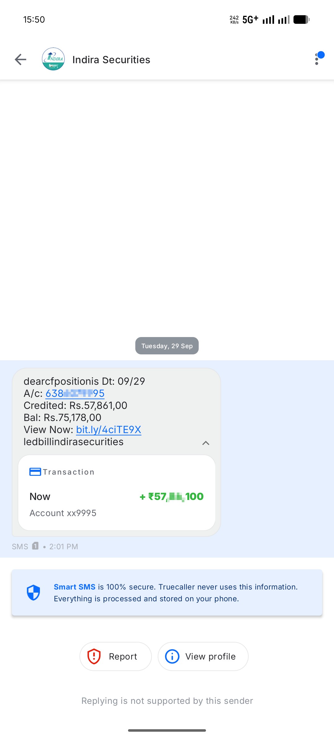 Fake Payment SMS Scam
