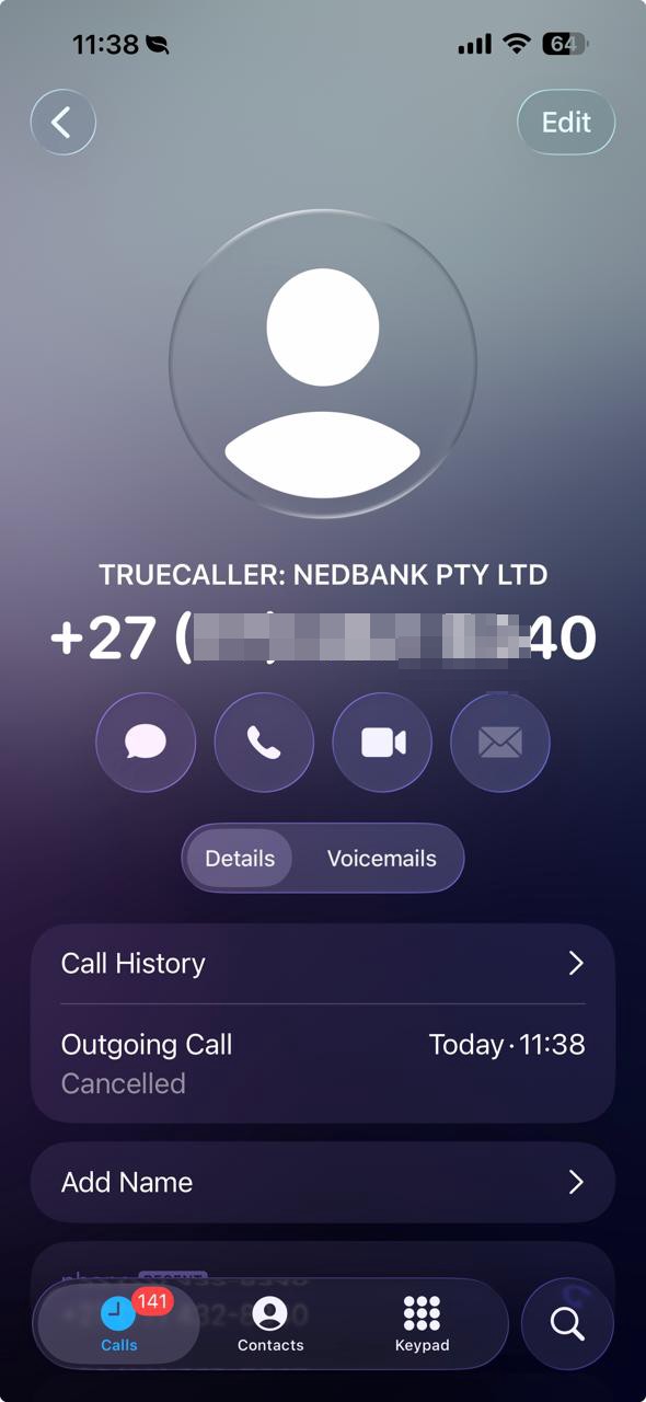 Nedbank Scammers