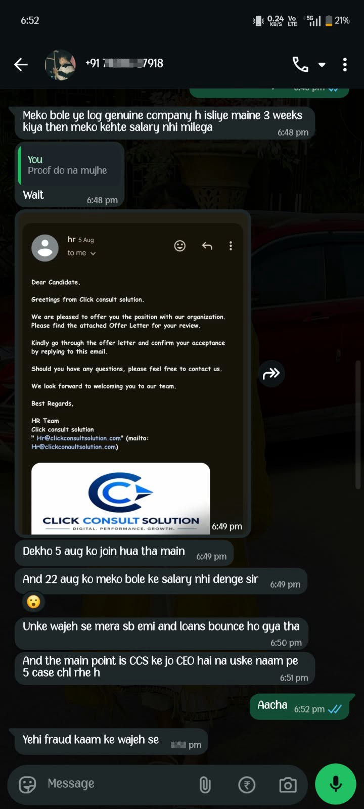 job scam 