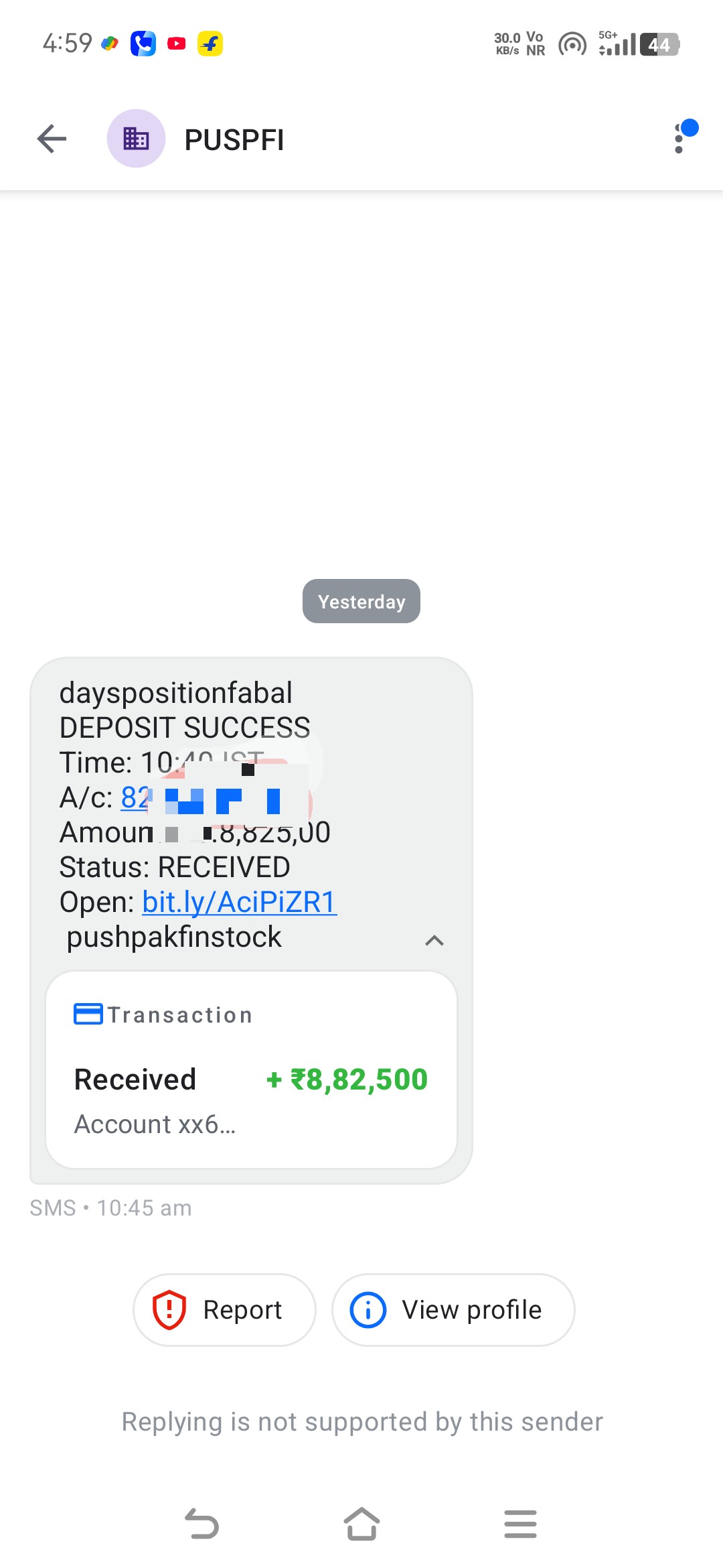 every day this type msg come my mobile 