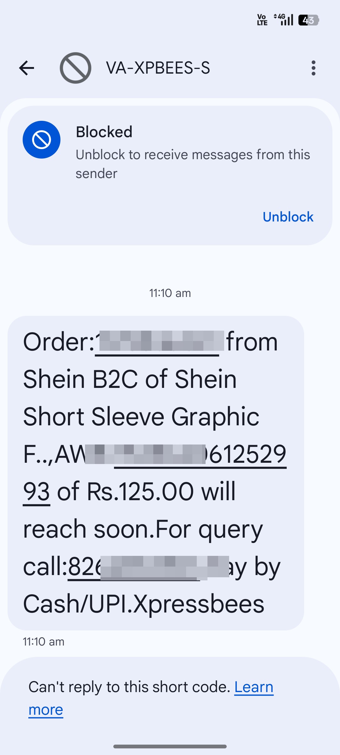 scam by shein india app expressbees - image 3
