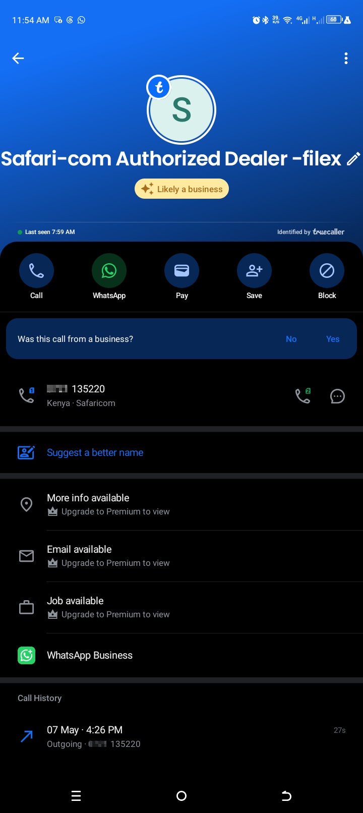 Call from fake Safaricom desk threatening to scam you