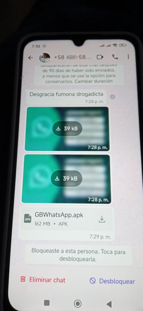 Number that sends links to hack your phone, be careful