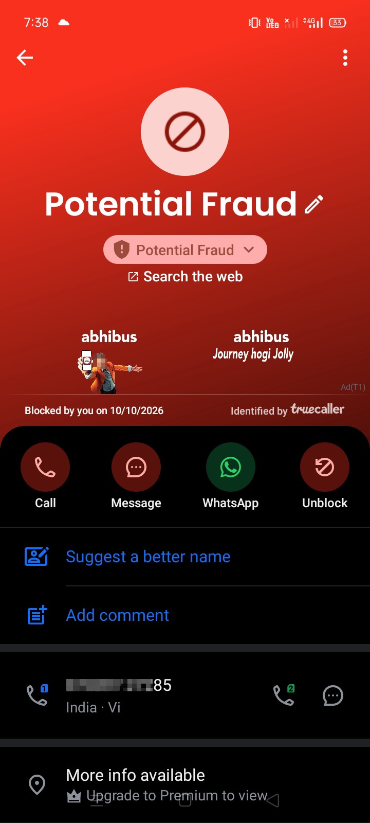 scam fraud collls 