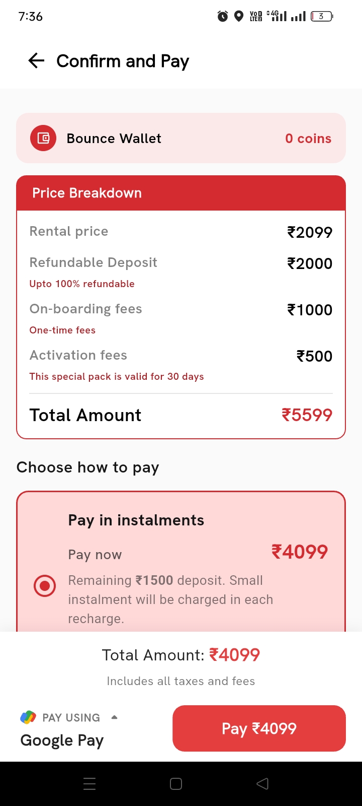 bounce rental scam