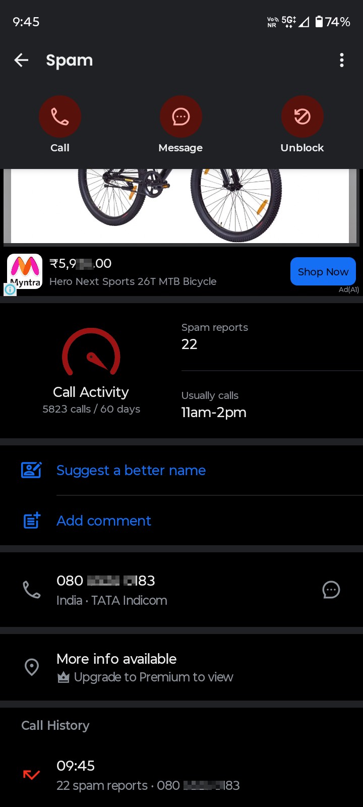 Suspicious delivery message scam