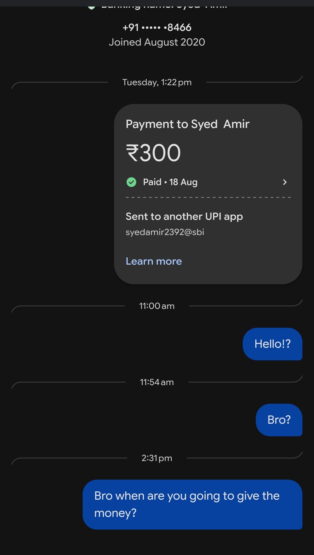 offline fraud in Bengaluru 