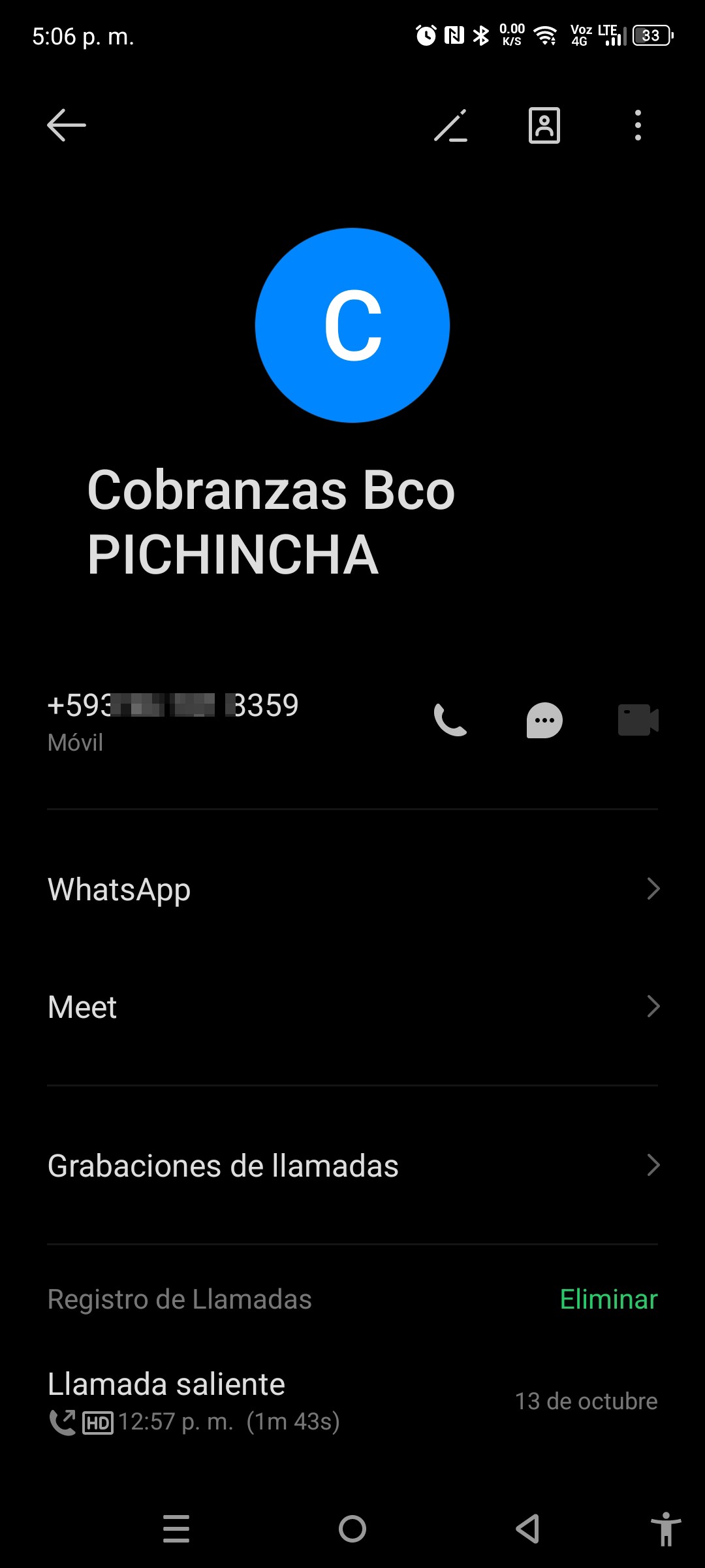 VISA scammers Bco Pichincha