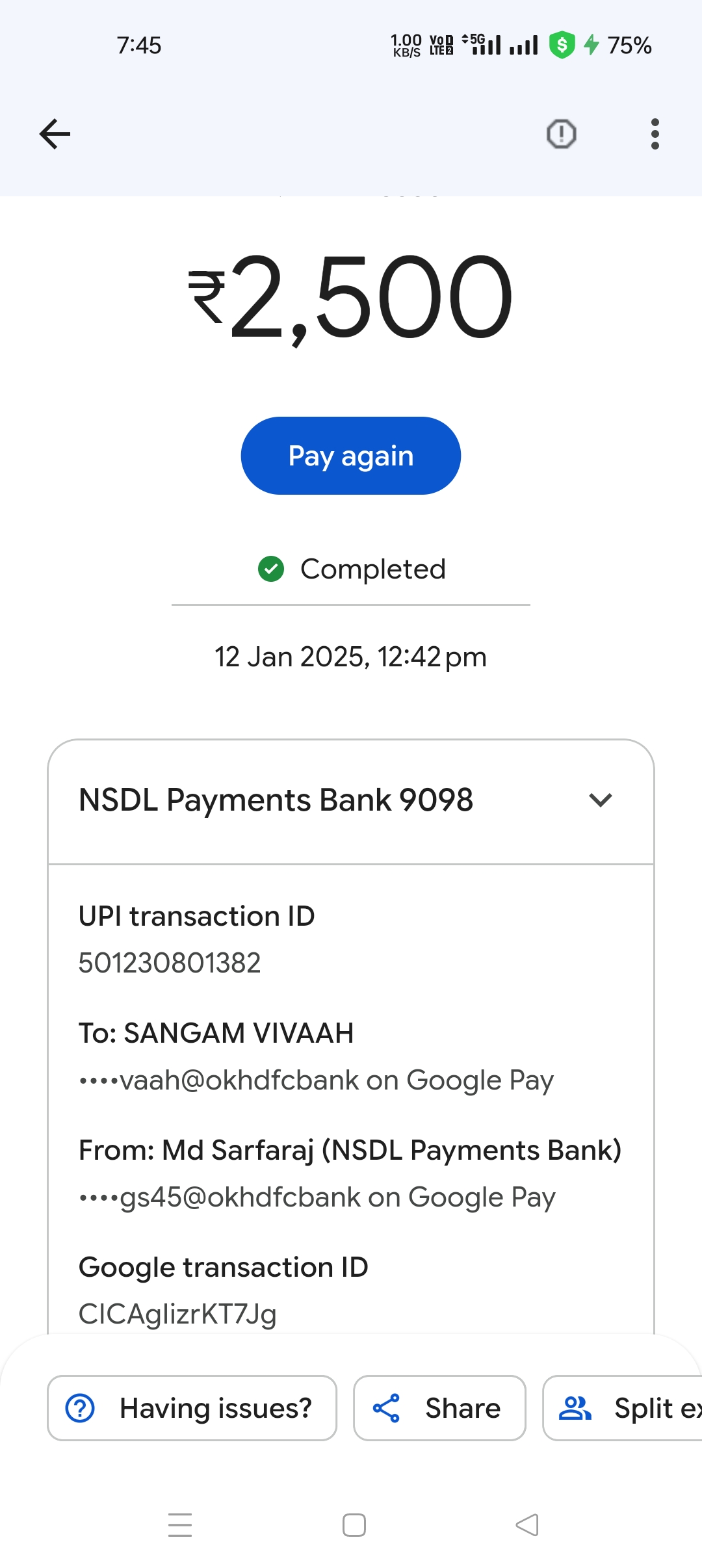 report refund 