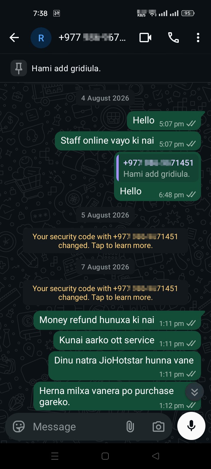 scams of ott sewa service  - image 2